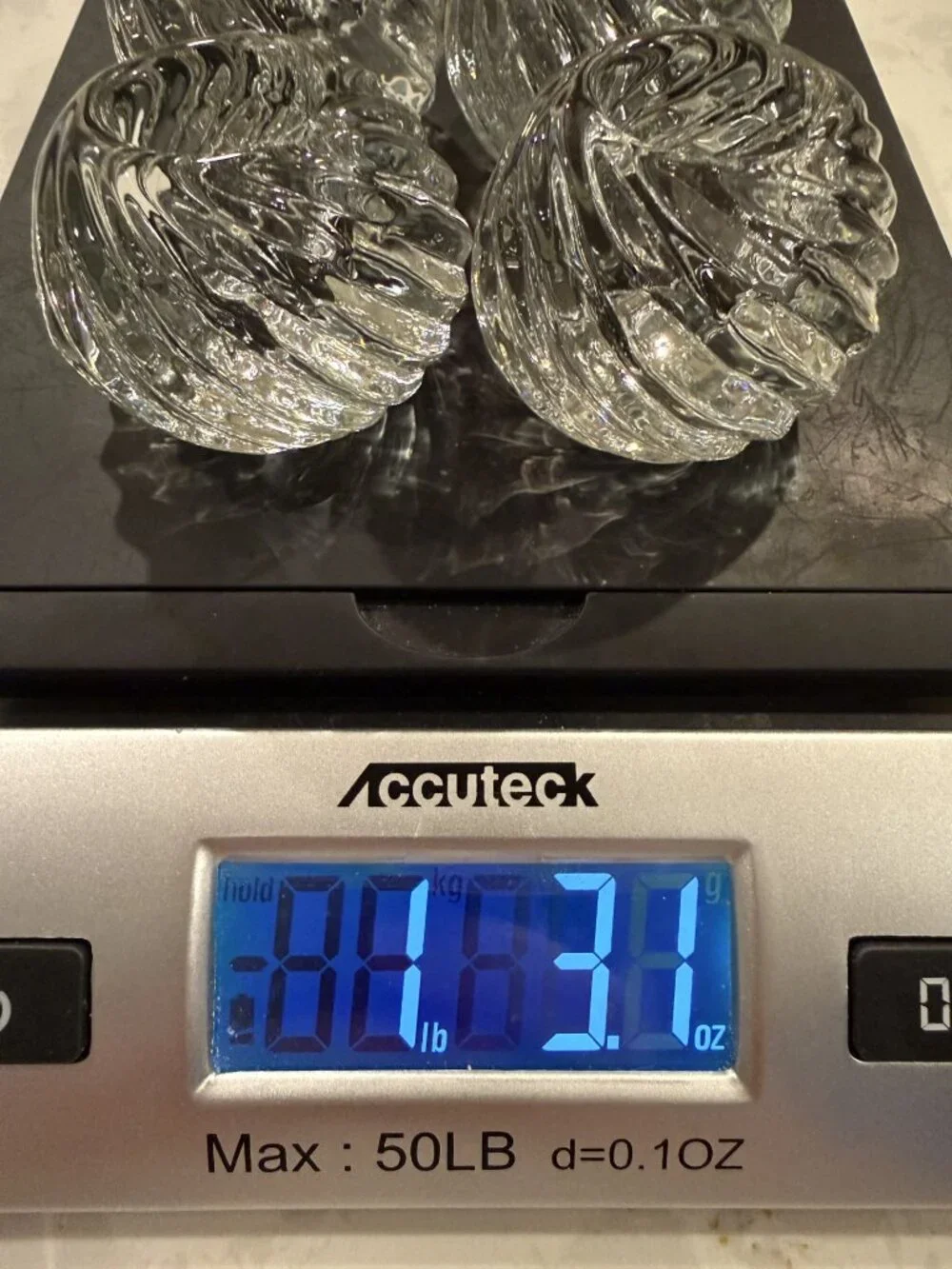 VTG Swirl Glass Ball Candle Holder Set/4